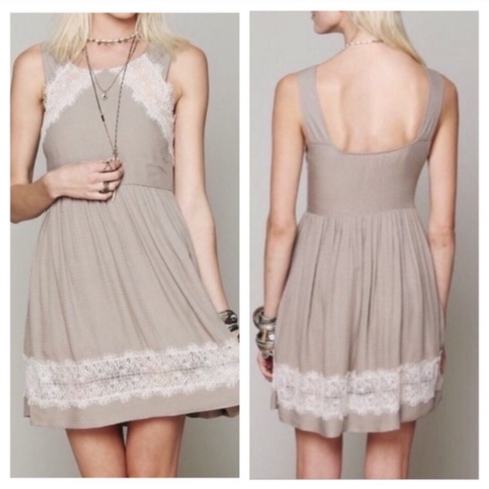 Free People Lace Mini Dress
